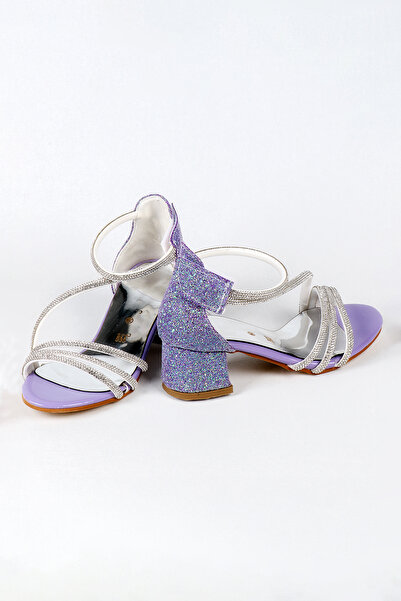 NeSe Shoes Girls' Heeled Shoes, 3 Stripes, Velcro, Evening Dress Shoes, Stylish, New Season