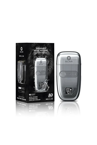 Scar Professional Scar AL-1988 Electric Shaver Washable Electric Shaver with ...