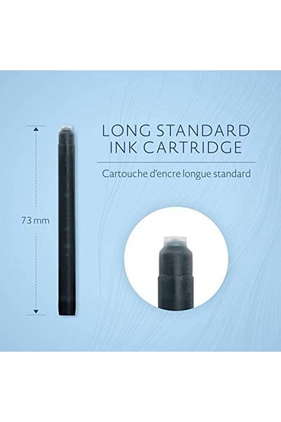 Mena Rise Şirinshop Fountain Pen Cartridge, Black, 8 Pack 1108107