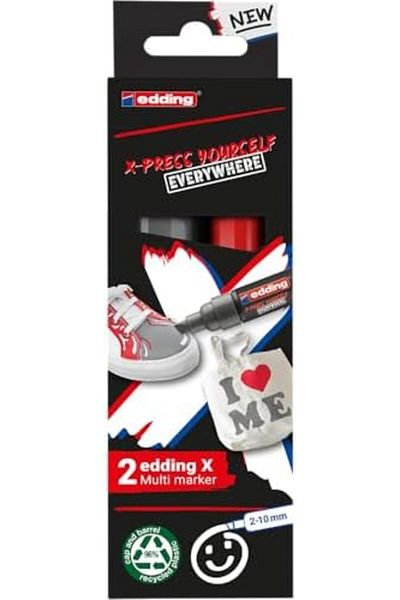 Mena Rise Diyar-Ifırsatshop X Marker, Bow Gray Set, Set of 2 Acrylic Markers, Cut Tip 2-10 mm 1017157