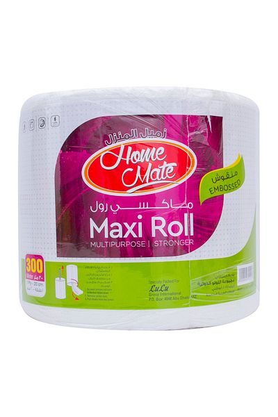 Homemate Home Mate Embossed Multipurpose Maxi Roll 1ply 300 Meter 1 Roll