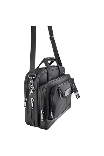 zagatto Geantă business pentru laptop 15.6", impermeabilă, rezistentă la șocuri, compatibilă cu trolerul, 44x32x8 cm, ZG135