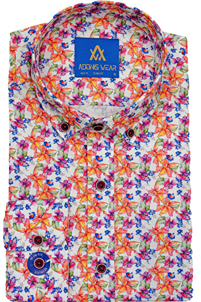 ADONISWEAR Slim Shirt Cascadă Florală