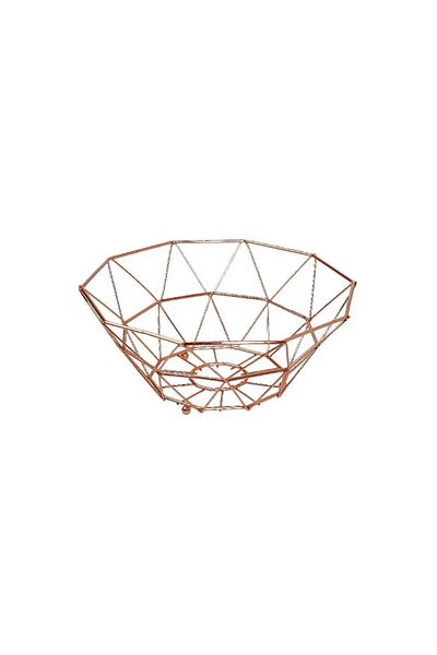 BASURRAH Bronze Aluminum Fruit Basket – Elegant Decorative Bowl for Fruits & Table Display