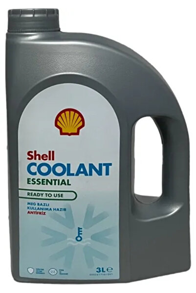 SHELL Coolant Essential 4 Mevsimlik Mavi Antifriz 3 Lt