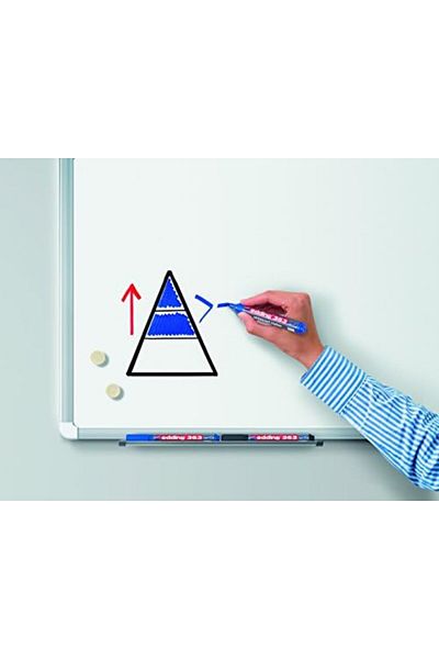 Mena Rise Diyar-Ifırsatshop 363 Whiteboard Pen - Red - 1 Pen - 1-5 mm Cut Tip - Ye