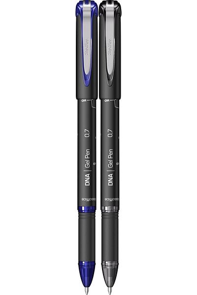 Mena Rise Şirinshop Office Dnal 0.7 mm Gel Pen Blue & Black 2'Li Blister 1108107