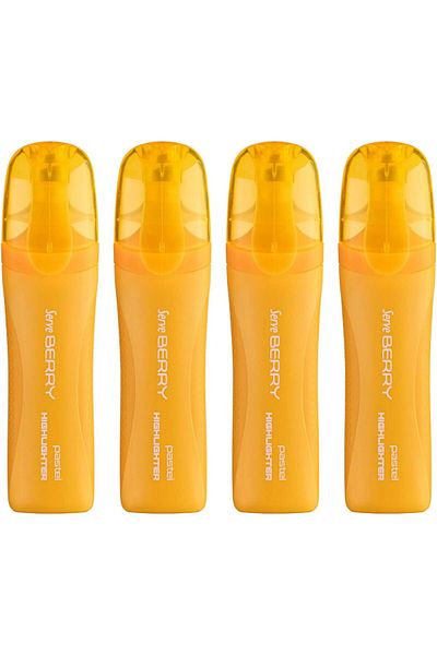 Mena Rise Diyar-Ifırsatshop Berry Phosphor Pen Pastel Yellow Set of 4 1017157