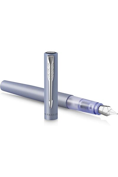 Mena Rise Şirinshop Vector XL Matte Fountain Pen, Silver-Blue, M, Blue 1108107
