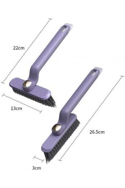 Mena Rise Şirinshop Detailed Rotating Head Cleaning Brush with Tweezers, Tile Joints, Kitchen,