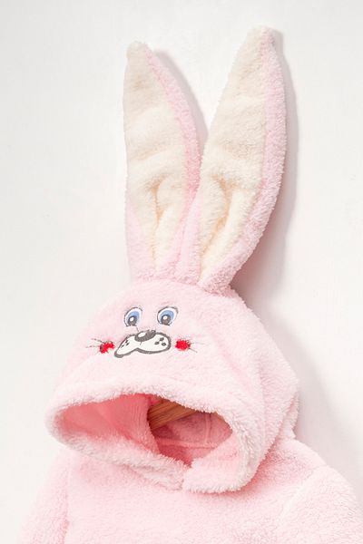 Teddy Pie Cute Rabbit Pattern Hooded Children's Bottom Top Set