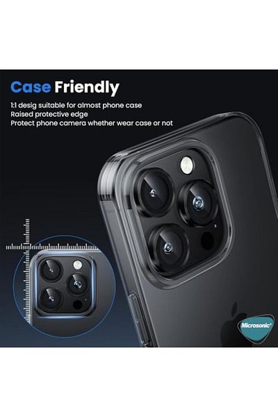 Mena Rise Diyar-ıFırsatShop iPhone 16 Pro زجاج حماية لعدسة الكاميرا المفردة ذهبي 1017157