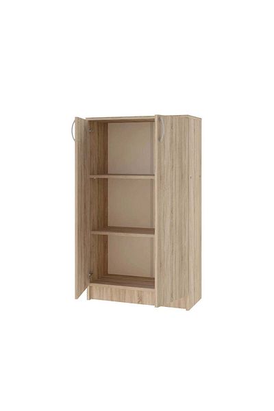 haaus.ro Book of House Flint, 2 Usi, Stejar Sonoma, 70 x 32 x 122 cm