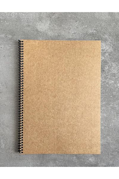 Mena Rise Diyar-Ifırsatshop Promotional Checkered Spiral Notebook, A4 Size (21X29,7 cm), 60 Sheets, 90Gr. Ivory