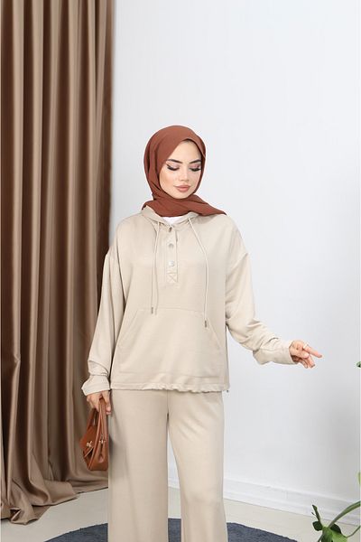 MARFİM Women's Tested Hooded Pants Double Set