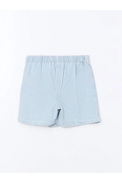 LC Waikiki Girl's Jeans Short Skirt with Elastic Waist