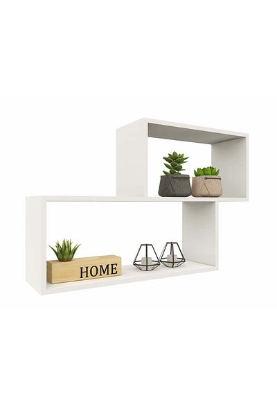 haaus.ro haaus Rico V1 shelf, White, L 100 x W 25 x H 65 cm