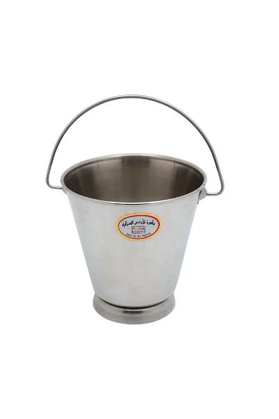 BASURRAH 9cm Stainless Steel Bucket with Handle – Mini Multipurpose Pail for Serving & Storage