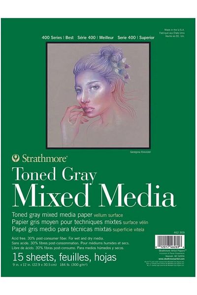 Mena Rise Şirinshop Toned Gray Mixed Media, 400 Series, Gray, Recycled Mixed Media K