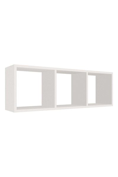 haaus.ro haaus Lira Shelf, 3 Drawers, White, 90 x 20 x 30 cm