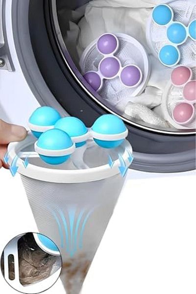 Mena Rise Diyar-Ifırsatshop Dust and Pet Cat Dog Hair Collector for Washing Machine