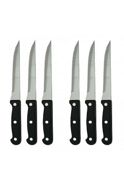 BASURRAH 6-piece black hand knife set