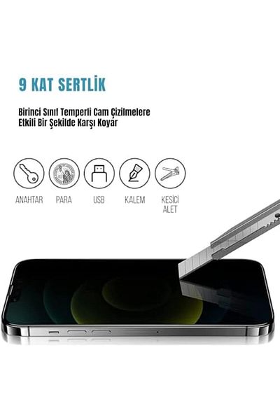 Mena Rise FikirShop متوافق مع iPhone 16E/13/13 Pro/14 مع جهاز محاذاة الشاشة الشبح وزجاج التثبيت A