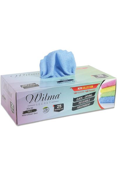 Mena Rise Sheronshop Secret Product Name: Microfiber Cleaning Cloth Boxed 25 Pieces – Reusable m