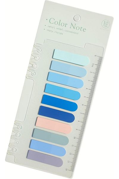 Mena Rise Diyar-Ifırsatshop Transparent Colored Adhesive Note Paper Oval Sticker (Star Sea) 101715