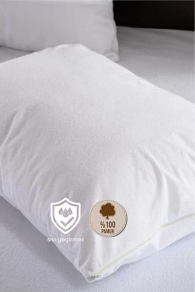 Mena Rise Diyar-Ifırsatshop Pamukkale Mattresses Water Liquid Proof Pillow Mattresses 2' Li 100% Cotton 50X70 1017157