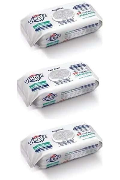 Mena Rise Şirinshop Practical Surface Cleaning Wipes White Soap Scented 100 X 3 Pcs 1108107