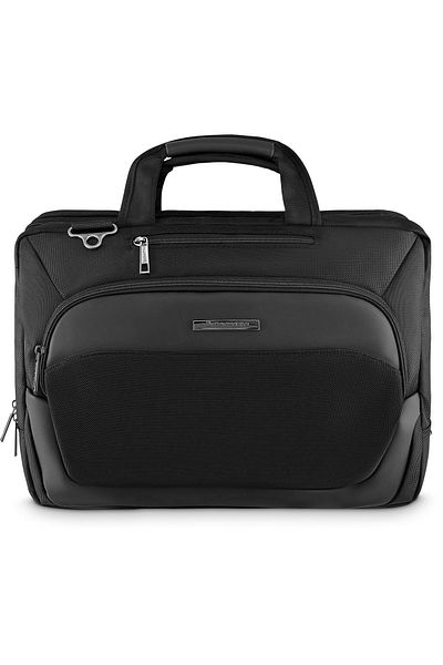 zagatto Black laptop briefcase 15.6", waterproof, thick foam padding, 2 compartments, ZG651