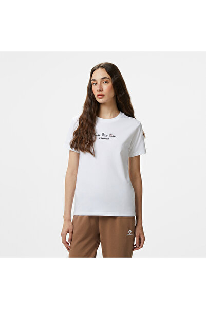 Converse Kadın Beyaz T-Shirt
