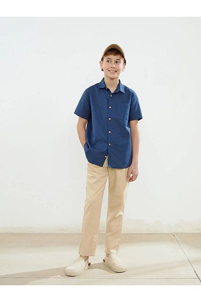 LC Waikiki Linen Blended Boy's Shirt