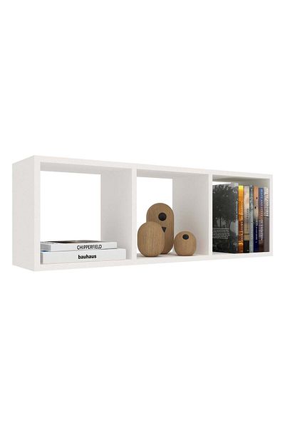 haaus.ro haaus Lira Shelf, 3 Drawers, White, 90 x 20 x 30 cm