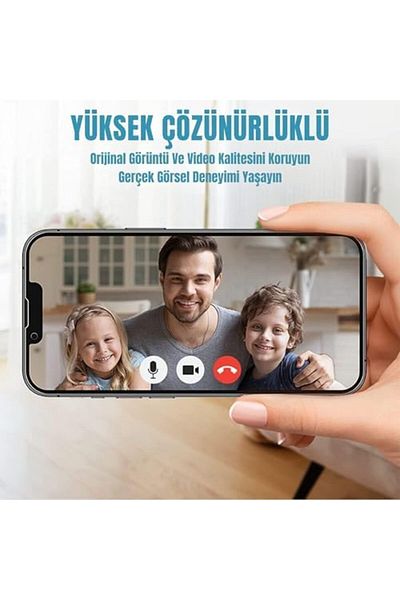 Mena Rise Diyar-ıFırsatShop iPhone 13/13 Pro/14 Ghost واقي شاشة ممتاز مضاد للكهرباء الساكنة، طلاء كامل Daya