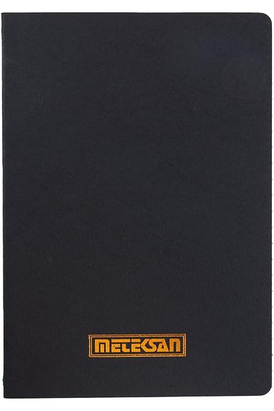 Mena Rise Diyar-Ifırsatshop Notes 17X24 cm Thread Stitched Notebook with Cardboard Cover, 32 Sheets, Plain, Black 1
