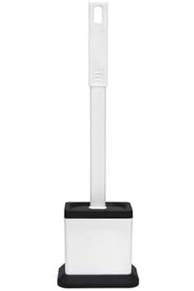 Mena Rise Diyar-ıFırsatShop Perie de toaletă pătrată cu vârf din silicon antibacterian alb (NV2028) 1017157