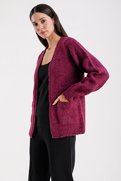 Barbara Baileys Simli Akrilik Kadın Hırka