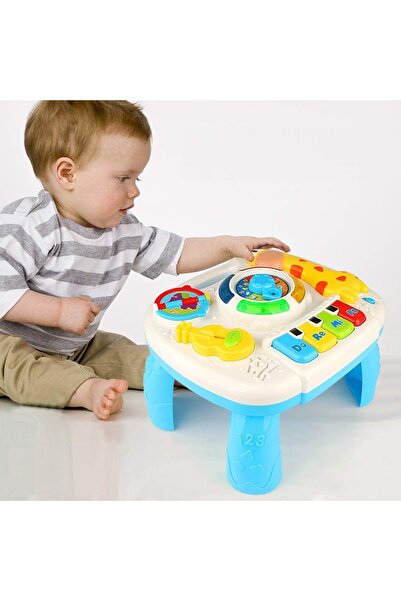 ideal STORE Masuta de activitati Toy Box, centru multifunctional, pian cu lumini si sunete, interactiv si educat