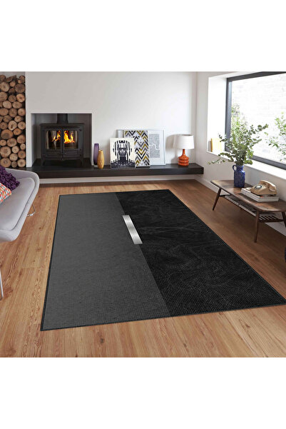 Exporgin Black Silver Line 3D Digital Printing Anti-Slip Flooring Carpet