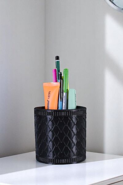 Evene Θήκη για στυλό Επιτραπέζια θήκη για στυλό Organizer Θήκη για στυλό Μαύρο Χρώμα Μοντέλο 87