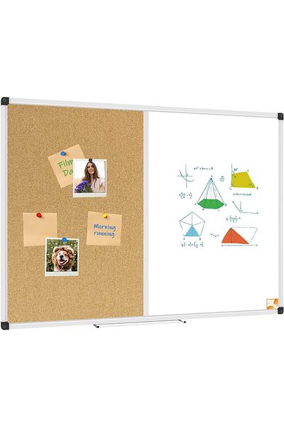 Cengo 60X90 cm Dual Function Aluminum Frame Writing Board
