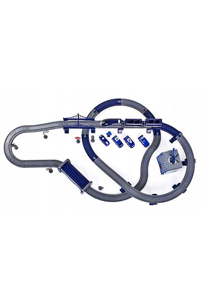 ideal STORE Electric Police Train Blue Police Train idealStore, 92 Elements, 27 Track Sections, Sound Effects
