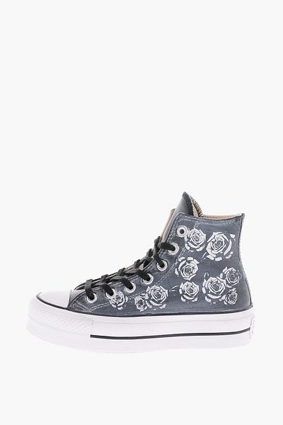 converse All Star Chuck Taylor 4Cm Floral Patterned Leather High Top