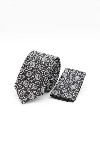 İmza Black Patterned 6 cm Tie