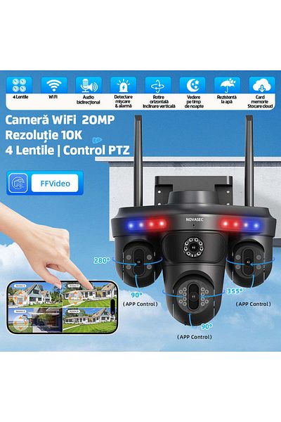Novasec Homeshield Wireless Quad Cctv Surveillance Camera