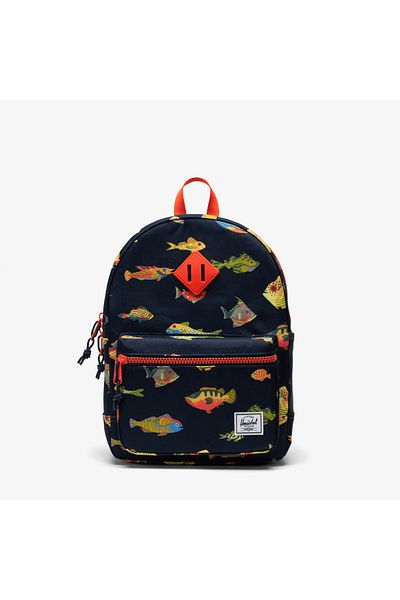 herschel Heritage Something Fishy Children's Navy Blue Mini Backpack