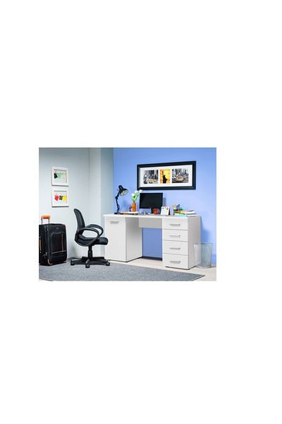 ideal STORE Birou calculator SMART, DIMENSIUNI: 135 x 75.5 x 50 cm, Material PAL MELAMINAT, Prevazut cu 2 raftur