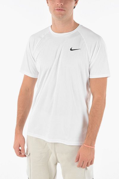Nike Swim Logo Printed Solid Color Dri-Fit T-Shirt